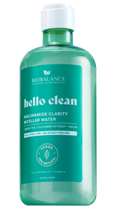 95% NATURAL ORIGIN HELLO CLEAN NIACINAMIDE CLARITY MICELLAR